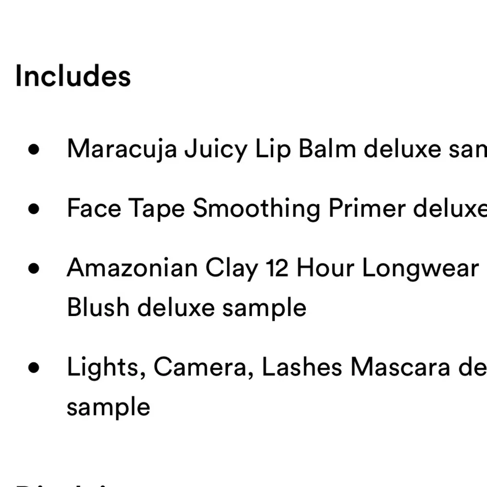 TARTE 4p Blush, Lip Balm, Mascara, Primer NIP Sealed $60 Travel Sizes